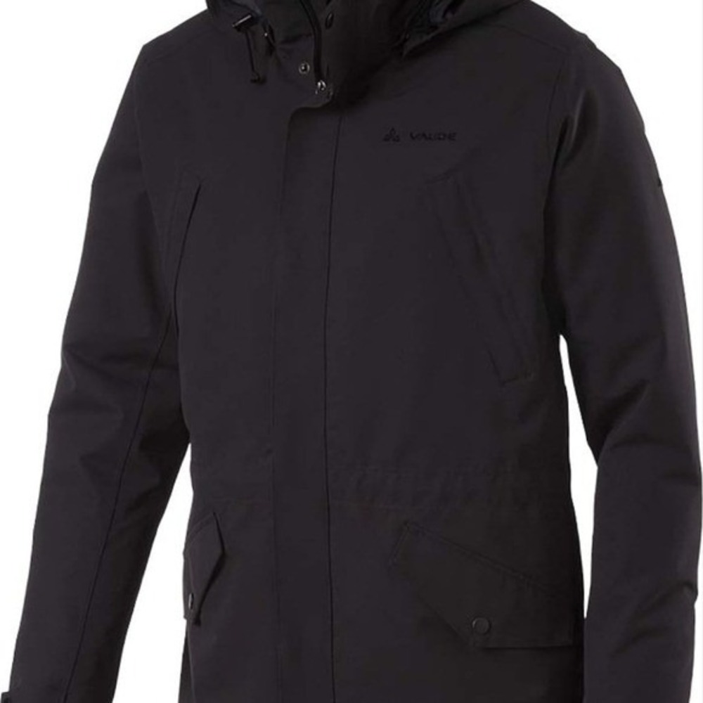 Vaude Men's Black Performance Jacket with Weather-Resistant Material Size M